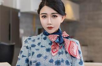 星颜社 – 穿着空姐制服的温心怡，带你领略不一样的美图飞行模式！