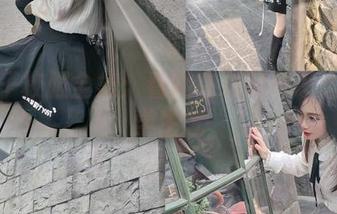 汐兔子校服全集：看她在布料中怎么玩转学生气